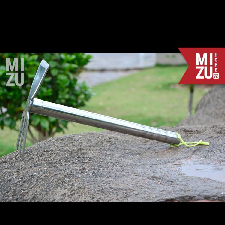 MIZU PHLOUGHE 2in1 Hoe Plough Cangkul Bajak Mini FULL Stainless Steel-1