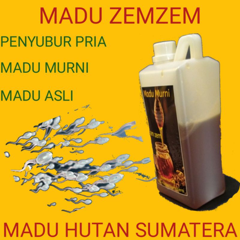 

Penyubur Pria Madu ZEMZEM Madu Hutan Sumatera 1000gr Madu Murni Madu Asli