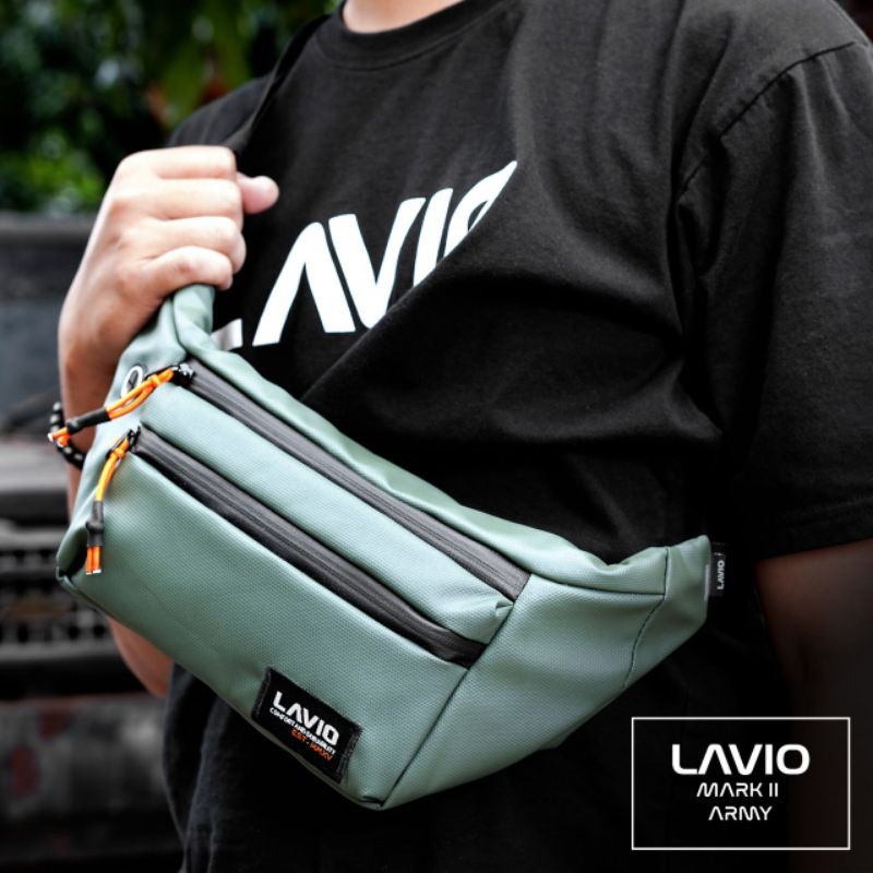 Tas Selempang Pria Waist Bag Original Lavio Mark II Waterproof Slot Headset