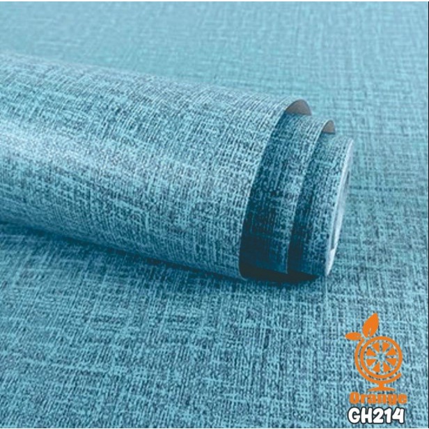 GH214 Wallpaper Stiker Dinding Blue Grey Premium 45cmX10M Indor Outdoor