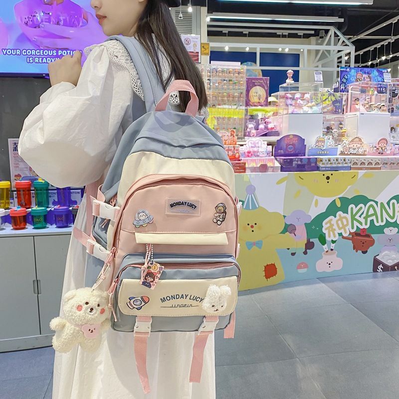 Tas Ransel Wanita Backpack Korea Import 34 + BONEKA