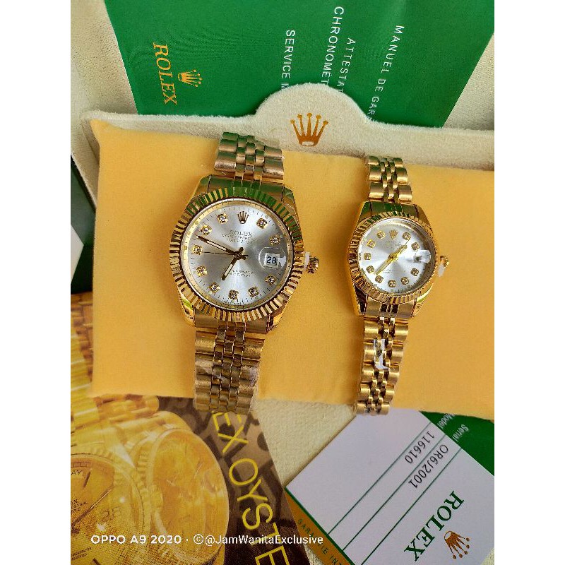 JAM ROLEX DATEJUST COUPLE SEPASANG