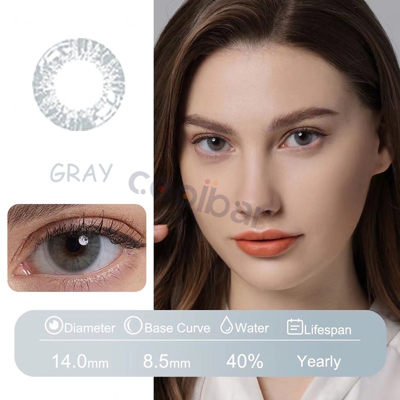 Coolbar 1 Pasang Lensa Kontak Warna Diameter 14.2 MM/Softlens Matasoftlens Mata Korea