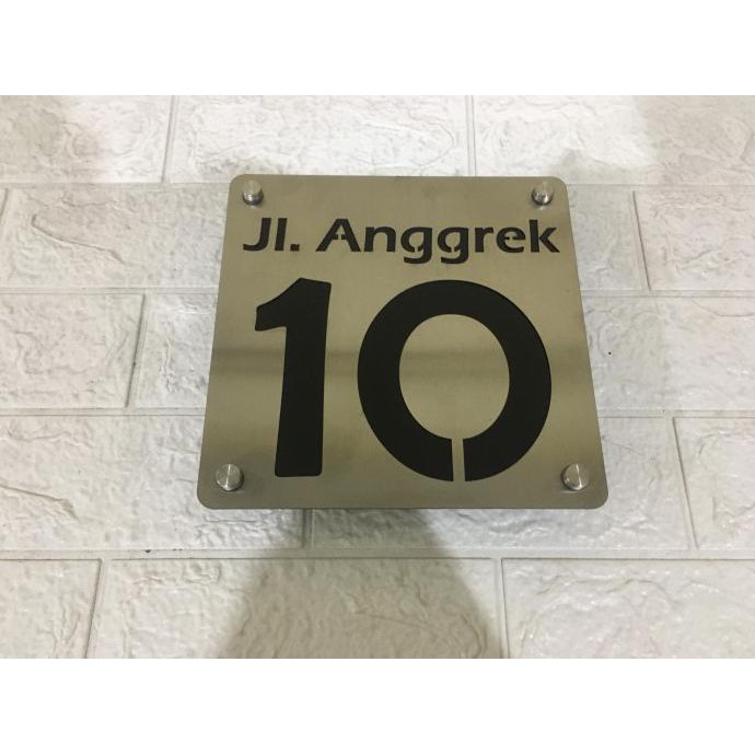 

Nomor Rumah Stainless Steel 2 Baris + Pen Iklan