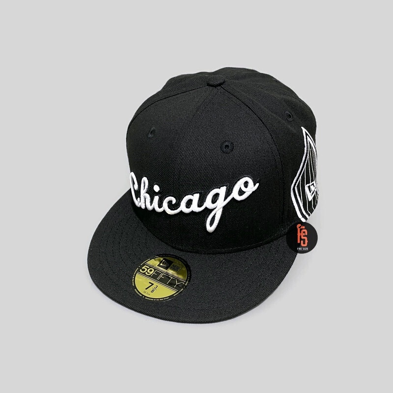 TOPI NEW ERA ORIGINAL 5950 NBA CITY 2 CHICAGO BULLS BLACK