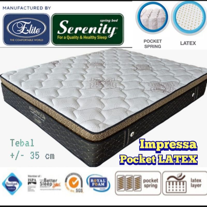 Springbed Elite Serenity Impressa Pocket Latex