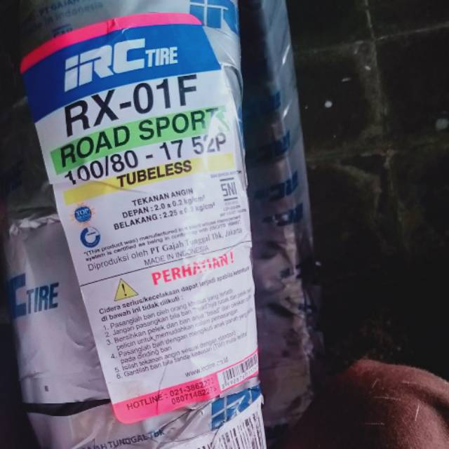 Ban IRC RX-01F UK 100/80-17