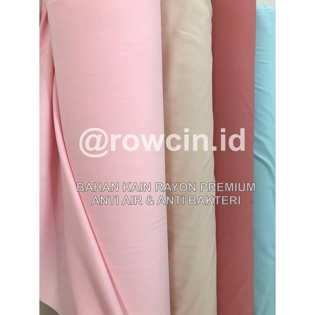 BAHAN KAIN RAYON PREMIUM ANTI AIR &amp; ANTI BAKTERI LEMBUT KATUN HARGA PER 0.5 METER ATAU 1/2 METER