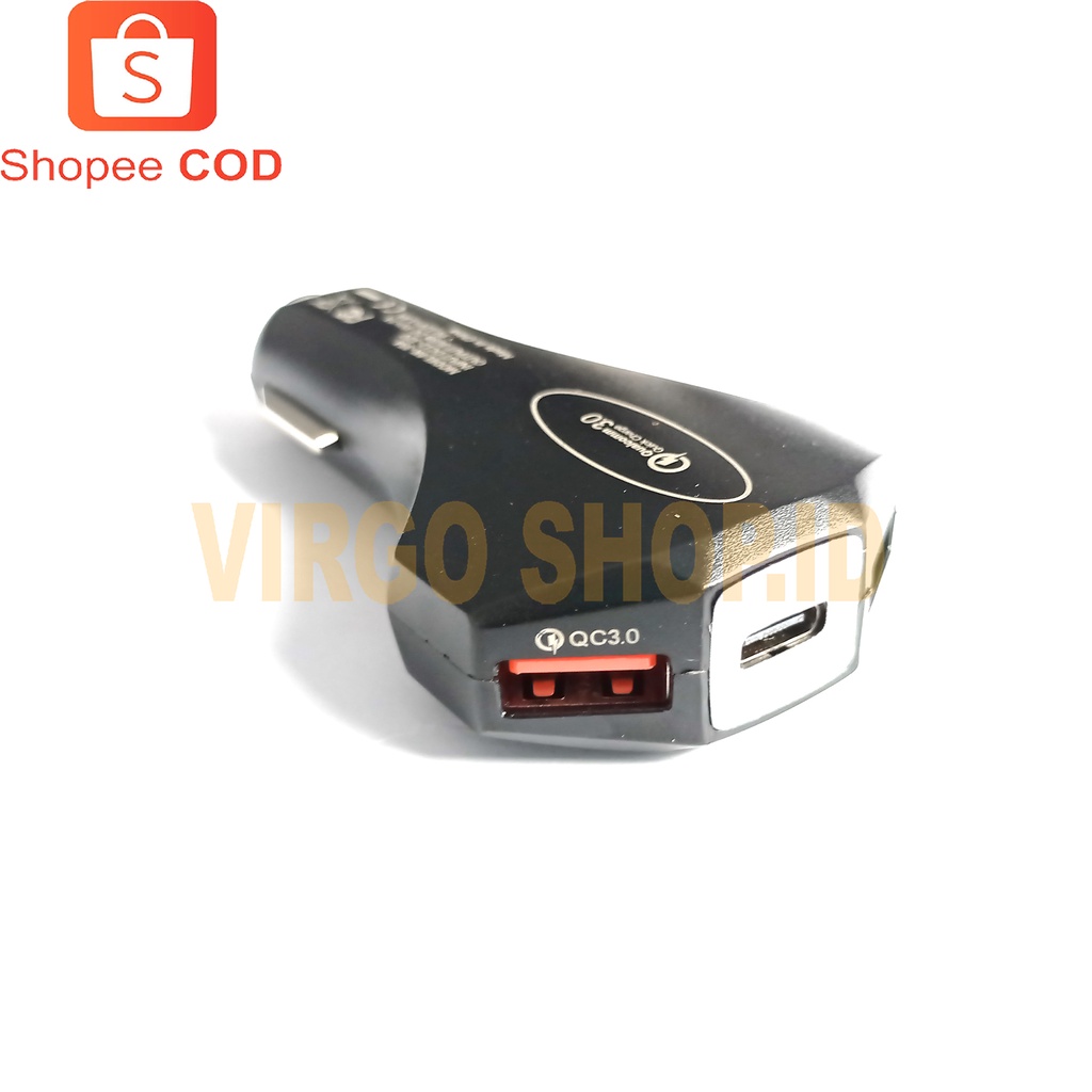 Car Charger 3 Port Lighter VINYX Quick Charge 3.1A USB 3 Port Type C PD QC3.0 Qualcomm / Charger / USB / Qualcomm / Quick Charger 3 0