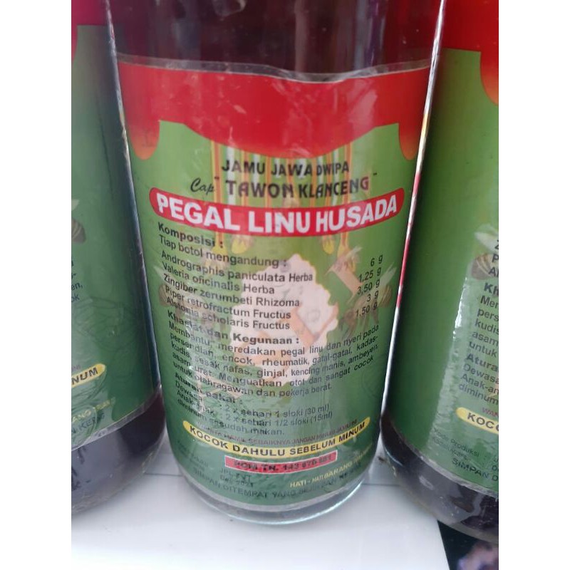 Jamu Tradisional Pegal linu asam urat cap tAWON kLANCENG Husada