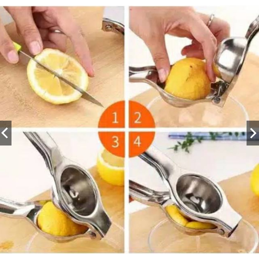 【COD+Pengiriman Cepat】YUN Mall Alat Peras Jeruk / Juicer Manual / Alat Peras Manual Jeruk Nipis Lemon Stainless Steel/Alat Pemeras Jeruk Nipis Jeruk Lemon Perasan Jeruk Lemon Bahan