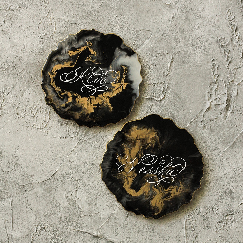COASTER TATAKAN GELAS LILIN DEKORASI HOME DECOR
