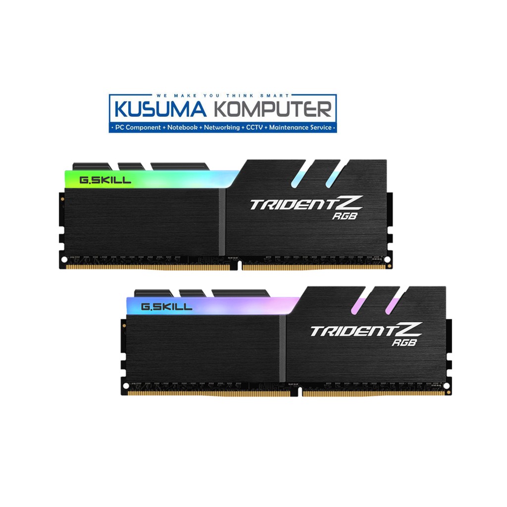 Gskill Trident Z RGB 32GB (2x16) DDR4 3200 Ram Memory F4-3200C15D-32GTZR