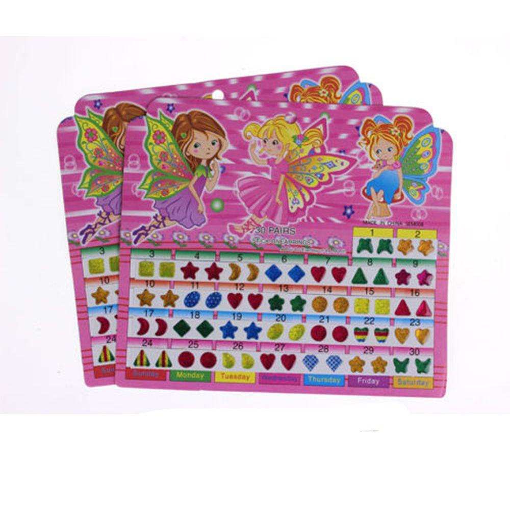 R-flower 2 Lembar / 120PCS Stiker Kristal Motif Kartun Anti Air Untuk Hadiah Anak Perempuan