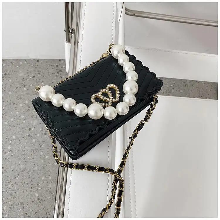 EL 5433 RISCE TAS SELEMPANG PESTA MUTIARA IMPORT WANITA CEWEK PERMEPUAN JAKARTA BATAM 20 X 7 X 12