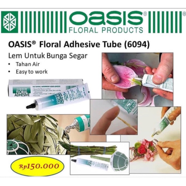 

Oasis floral adhesive cold glue lem dingin bunga anti air barang florist
