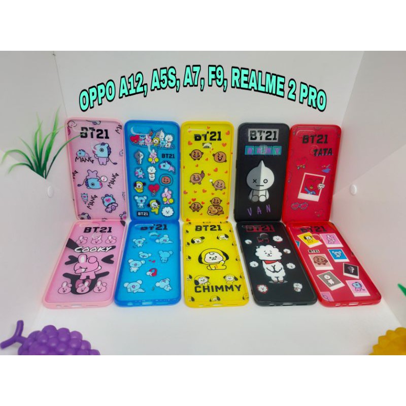 SOFTCASE OPPO A52 A92 BT21 BTS KARAKTER