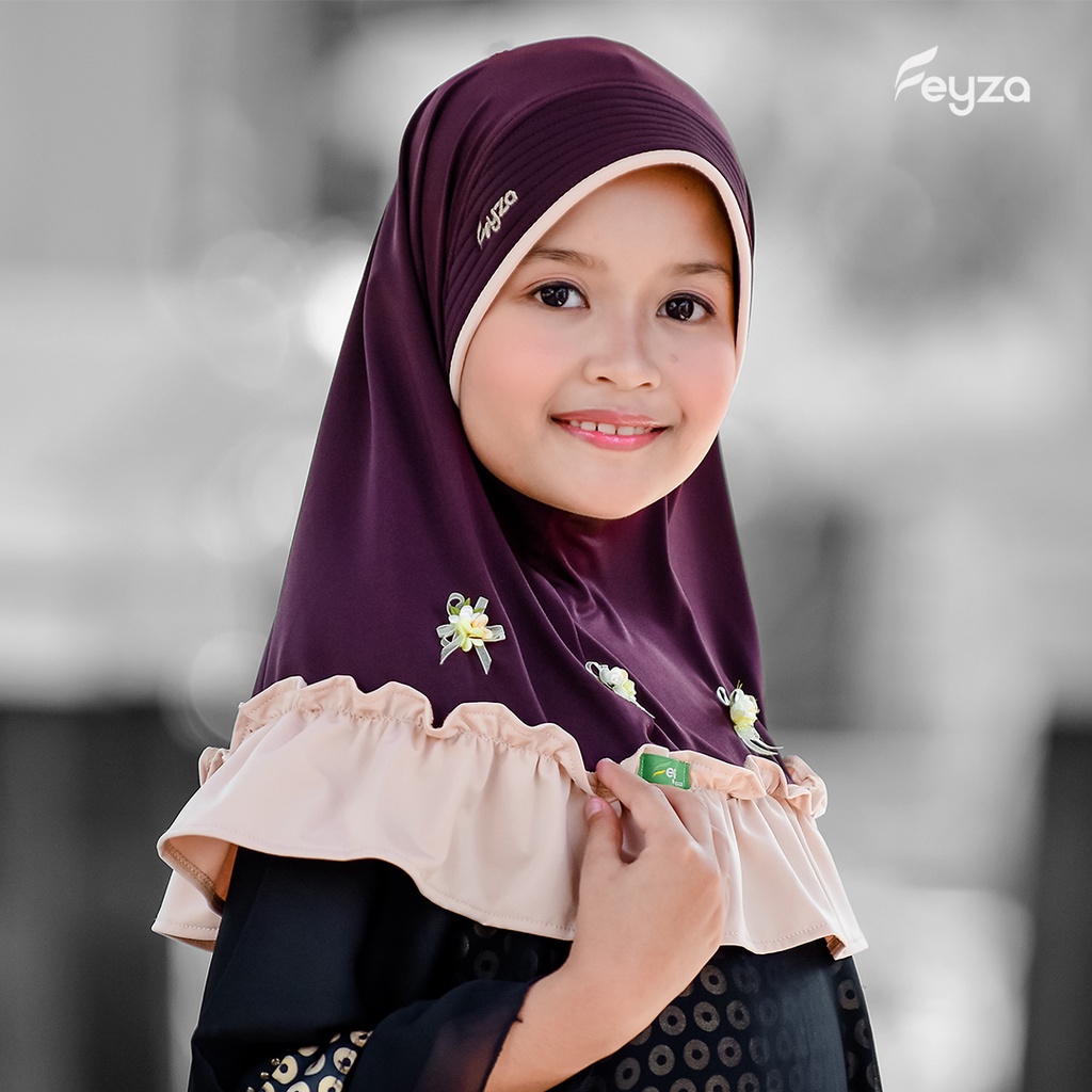 Jilbab Fz Saida - Jilbab Anak -Bergo Instan Usia 3-4 Tahun - Jilbab Terlucu - Variasi Rempel