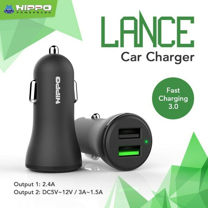 Hippo Lance Saver Car Charger FAST CHARGING 3.0
