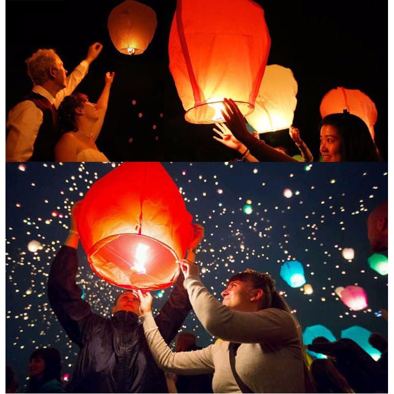 

Lampion Terbang Lentera Kertas Warna - BOS 851