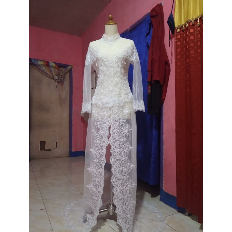 KEBAYA AKAD NIKAH MODEREN ,POLOSAN kebaya tradisional