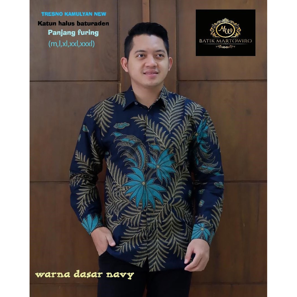 TRESNO KAMULYAN KEMEJA BATIK PRIA LENGAN PANJANG PENDEK LAPIS FURING ATASAN BATIK PRIA MODERN ASWOMULYO KUNING MESEMNAVY PITOJIWO NEW BIRU NEW GANTARI KRISNAMUKTI NEW ABANG KRISNAMUKTI KUNING NEW PUSPO AYU KRISNAMUKTI RED ASWO MULYO AJOTOSATRU