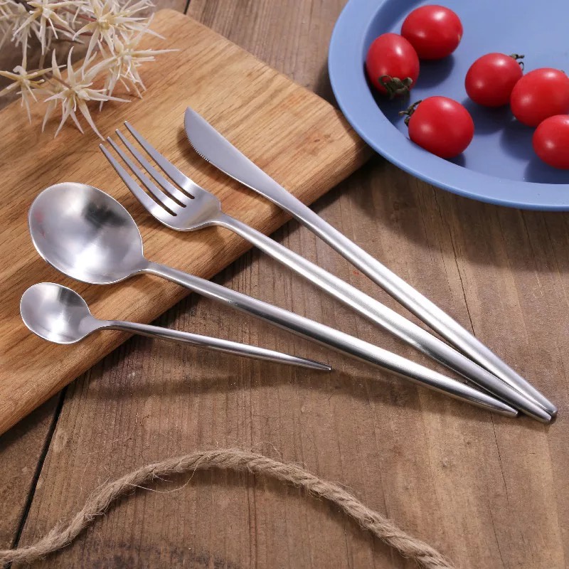 4Pcs sliver Stainless Steel Cutlery Set