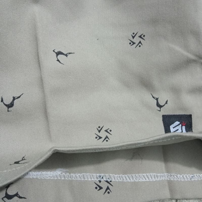 Celana Pendek Pria Chino motif distro Katun tebal