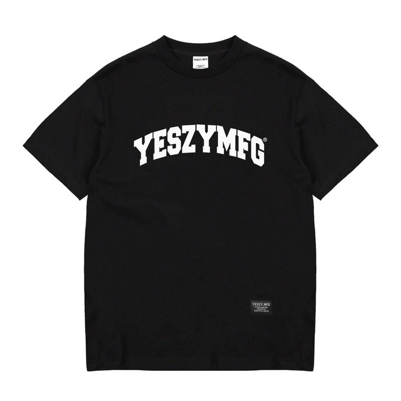 YESZY.MFG Tshirt Black Cyber F. White