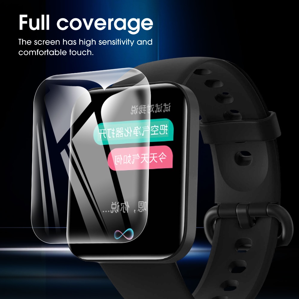 1pc Film Hydrogel Pelindung Layar Full Cover Untuk Smartwatch Redmi Watch 2