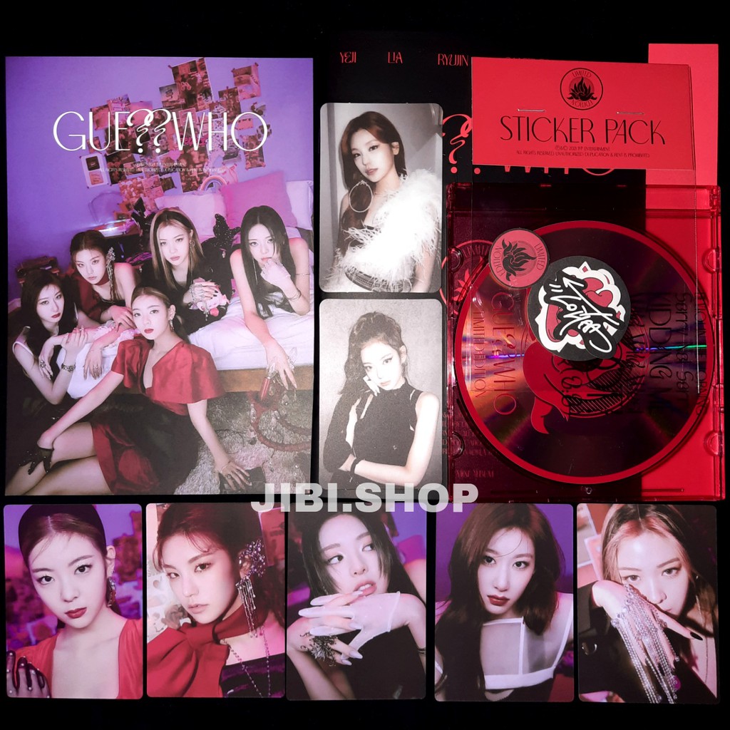 [sharing] itzy guess who limited edition album official postcard photocard pc ryujin yeji yuna lia