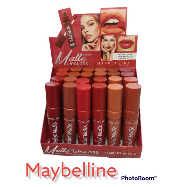 LIP GLOSS MAYBELLINE VELVET LIPCREAM MATTE Mybelline velvet 8066-2 [6PCS]