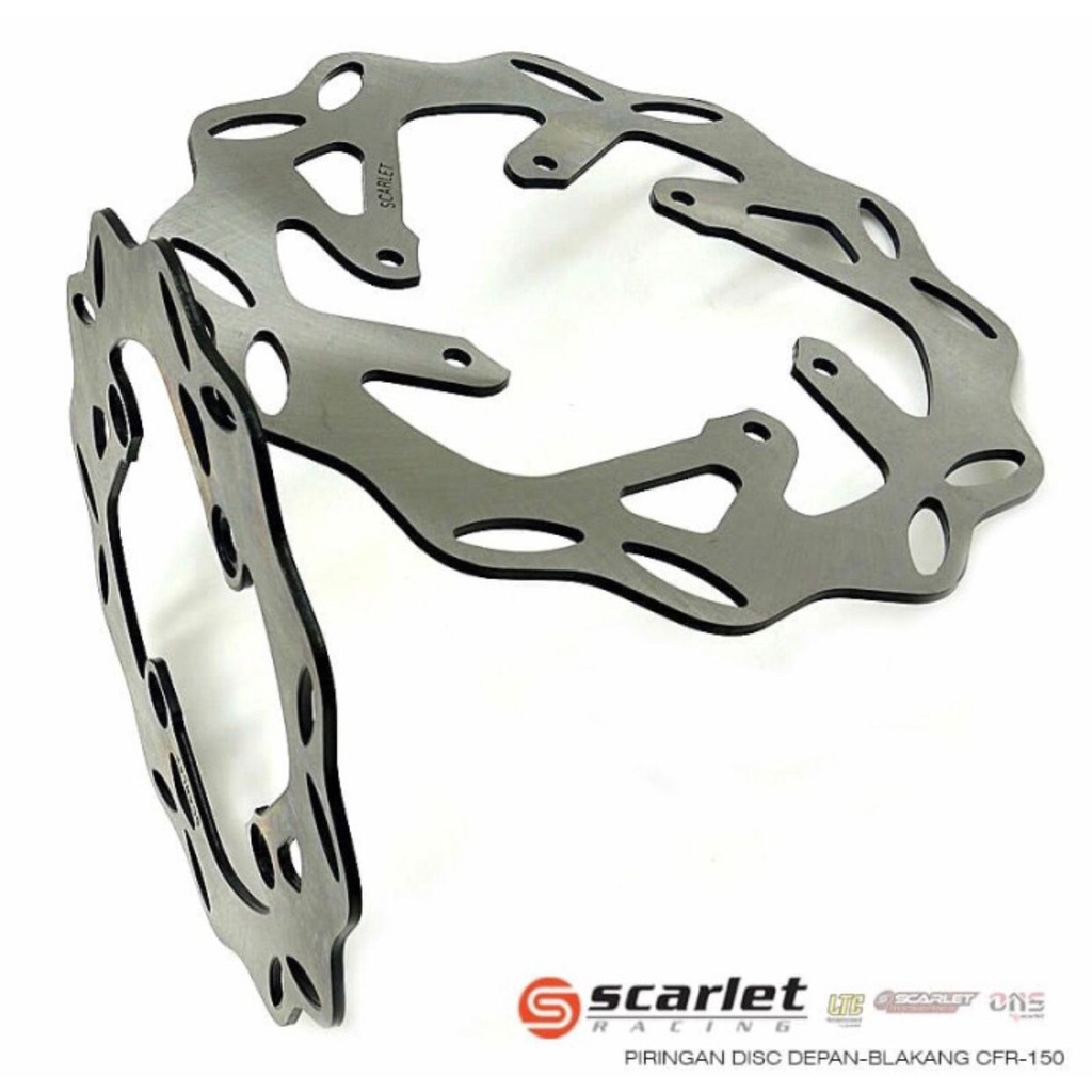 PIRINGAN SCARLET CRF 150 SET DEPAN BELAKANG DISC DEPAN BELAKANG CRF 150CC SCARLET RACING