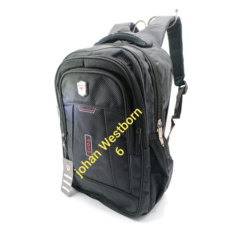 Tas Ransel Sekolah Polo Tox's series hitam coklat