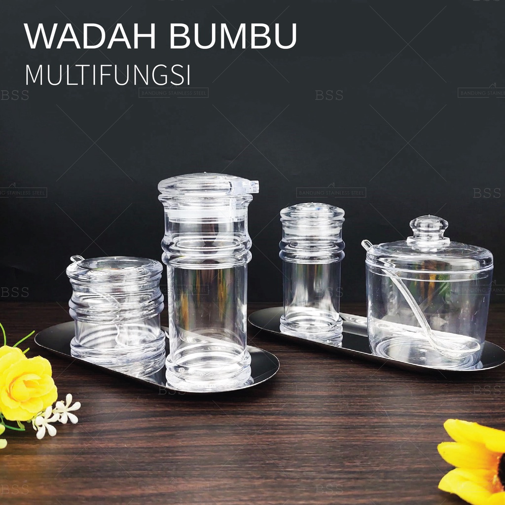 Wadah Bumbu MultiFungsi Seasoning Pot Bottle Powder Liquid Bubuk Cair