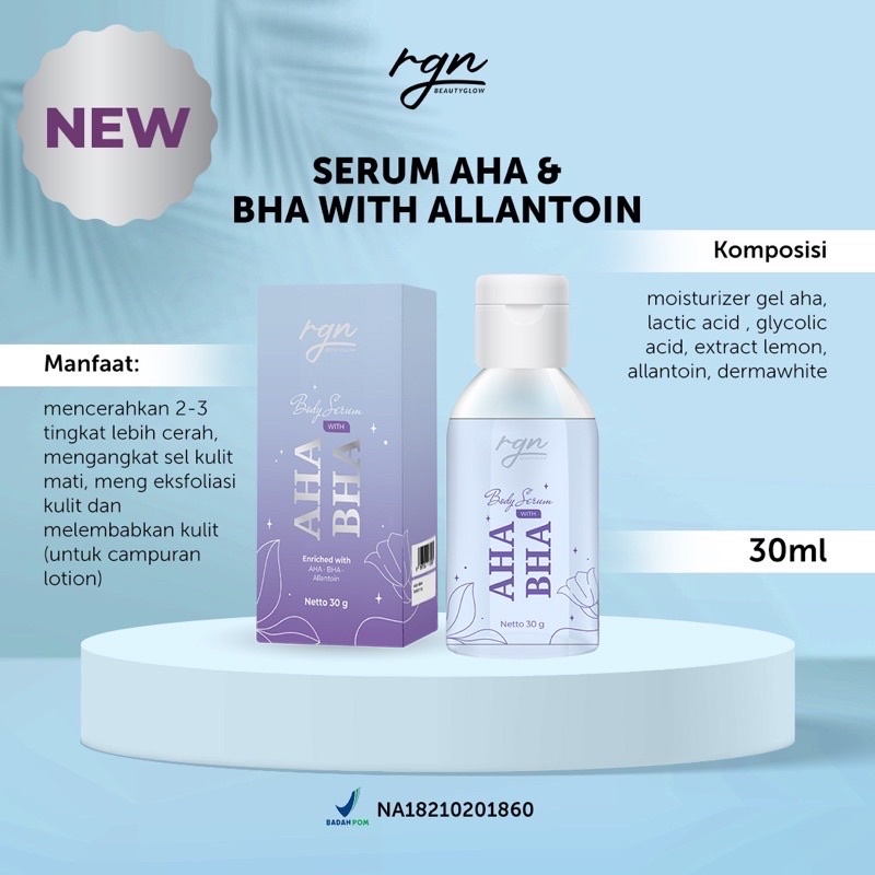 [RGN DISTRI MEDAN] [PILIH J&T] BODY SERUM AHA BHA 30 GR BPOM BY RGN