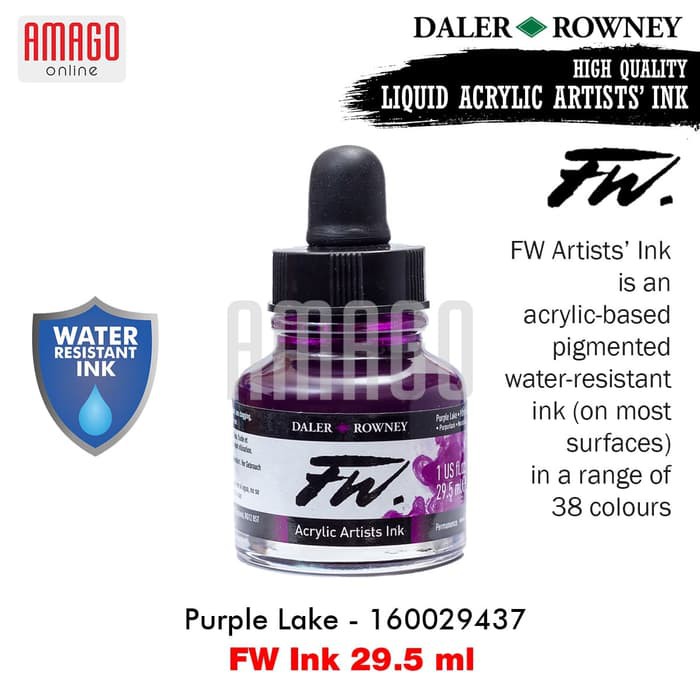 DALER-ROWNEY - FW INK 29.5 ML - PURPLE LAKE - 160029437