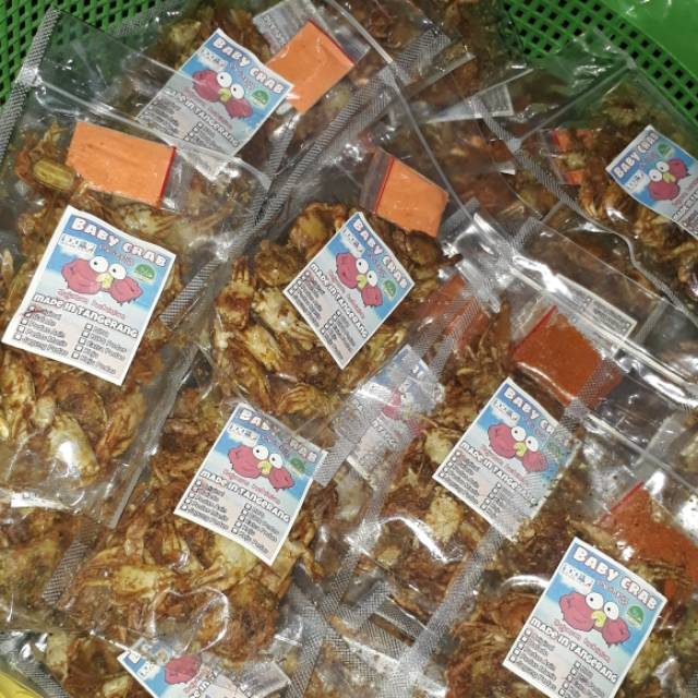 

Baby Crab Crispy Berat 40-50gr menyesuaikan Pouch