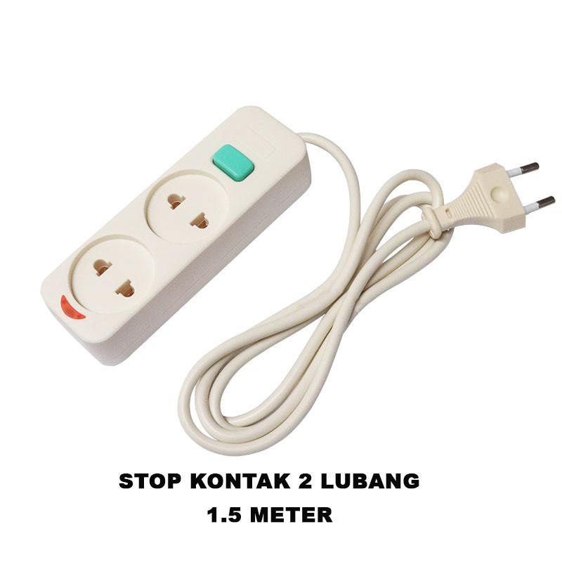 Kabel Oler Olor Koler Listrik Sambungan Perpanjangan panjang 1.5M 3M isi Stop Kontak 2 3 4 5 Lubang dengan Saklar Tombol on off dan di lengkapi lampu indikator