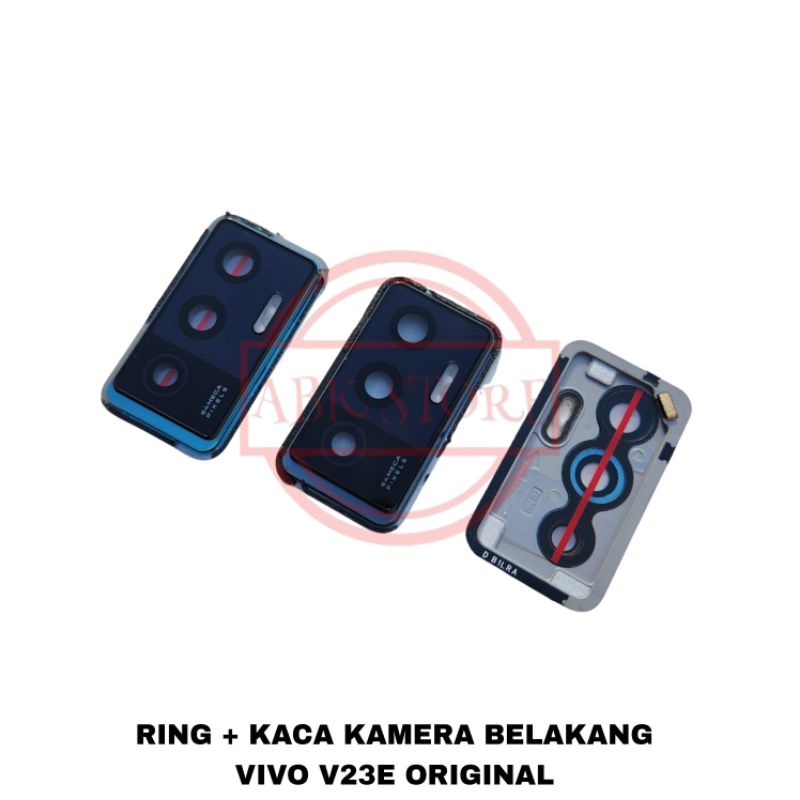 RING + LENSA CAMERA / KACA KAMERA BELAKANG VIVO V23E ORIGINAL