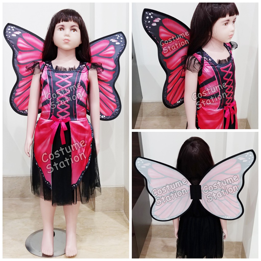 Kostum Kupu Kupu Pink / Costume Pink Butterfly Fairy anak perempuan