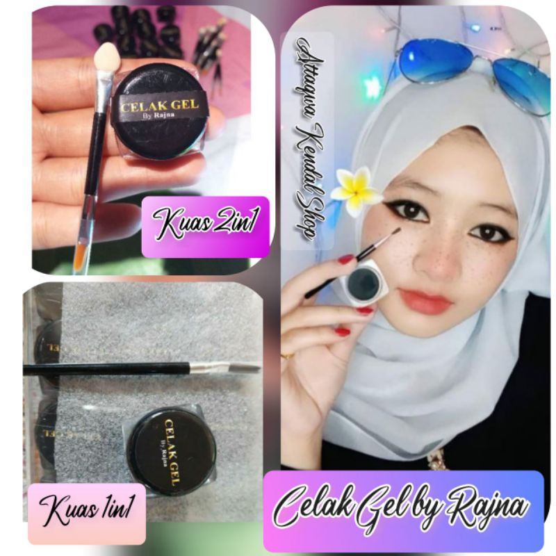 Celak Gel by Rajna /Celak Muslimah Halal Gel Hitam (Bisa COD)