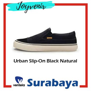 Sepatu Ventela Urban Slip-On black natural | Shopee Indonesia
