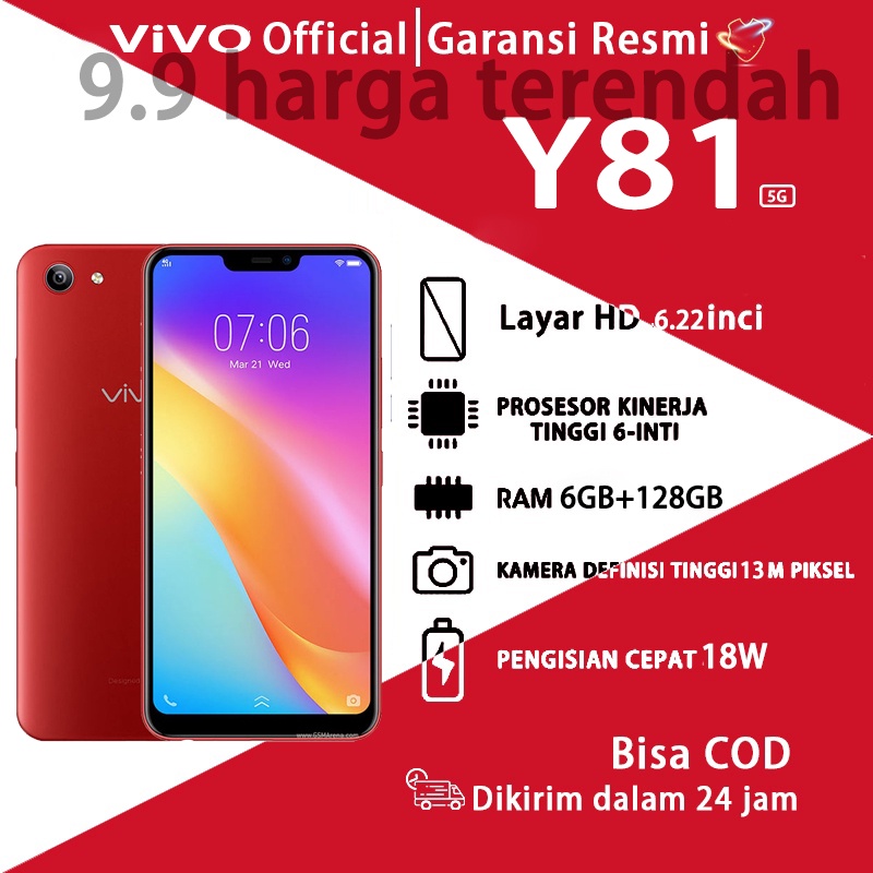 VIVO Y81 RAM 6/128 GB Jaminan kualitas resmi selama 12 bulan hp