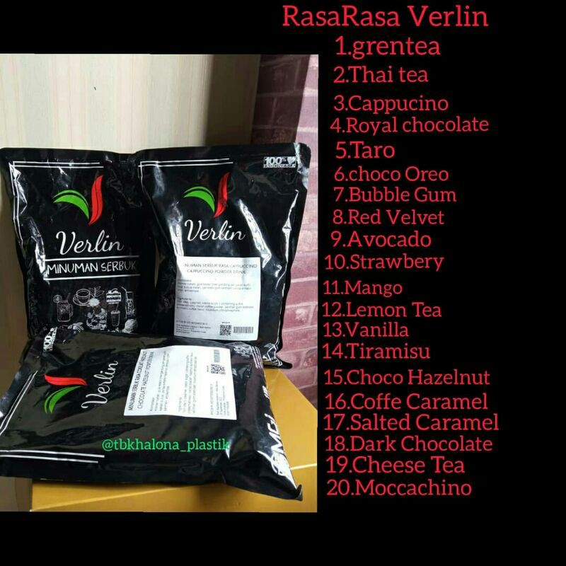 

Bubuk Minuman Verlin Aneka Rasa 1kg (Part 2)