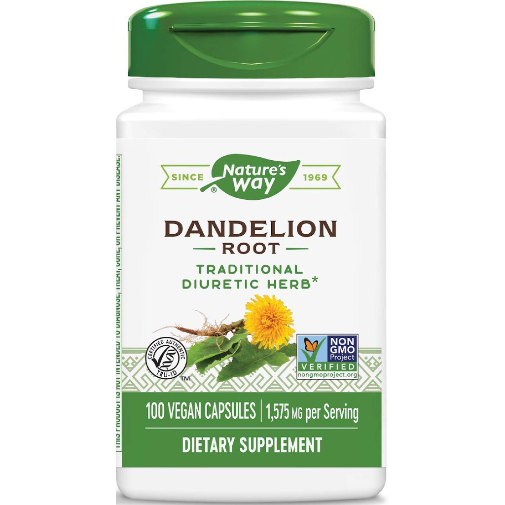 Nature Way Dandelion Root 525 mg 100 Veg ORI USA Herbal