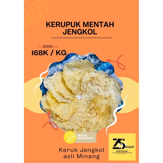 

Kerupuk jengkol Mentah asli 1kg tinggal goreng