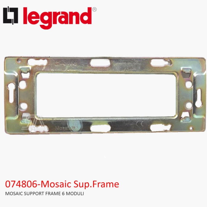 LEGRAND MOSAIC SUPPORT FRAME 6 MODUL