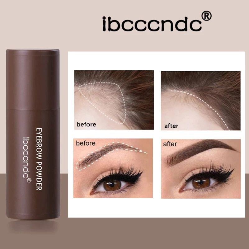 Eyebrow Powder Cetakan Alis Instan Eyebrow Stamp Alis Stempel Alis Bedak Alis Waterproof dengan 10 Model Cetakan Alis