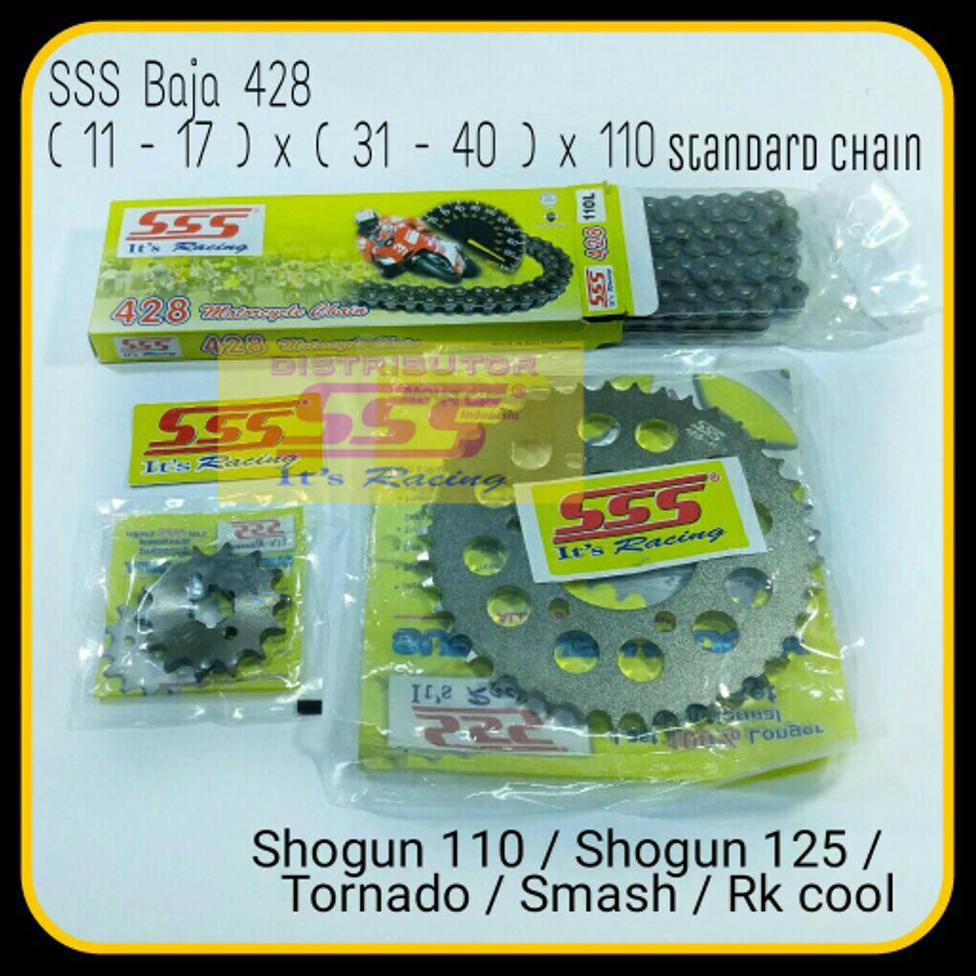 Jual GEARSET / GIRSET / GEAR SET / GIR SET SHOGUN 125 / SHOGUN 110